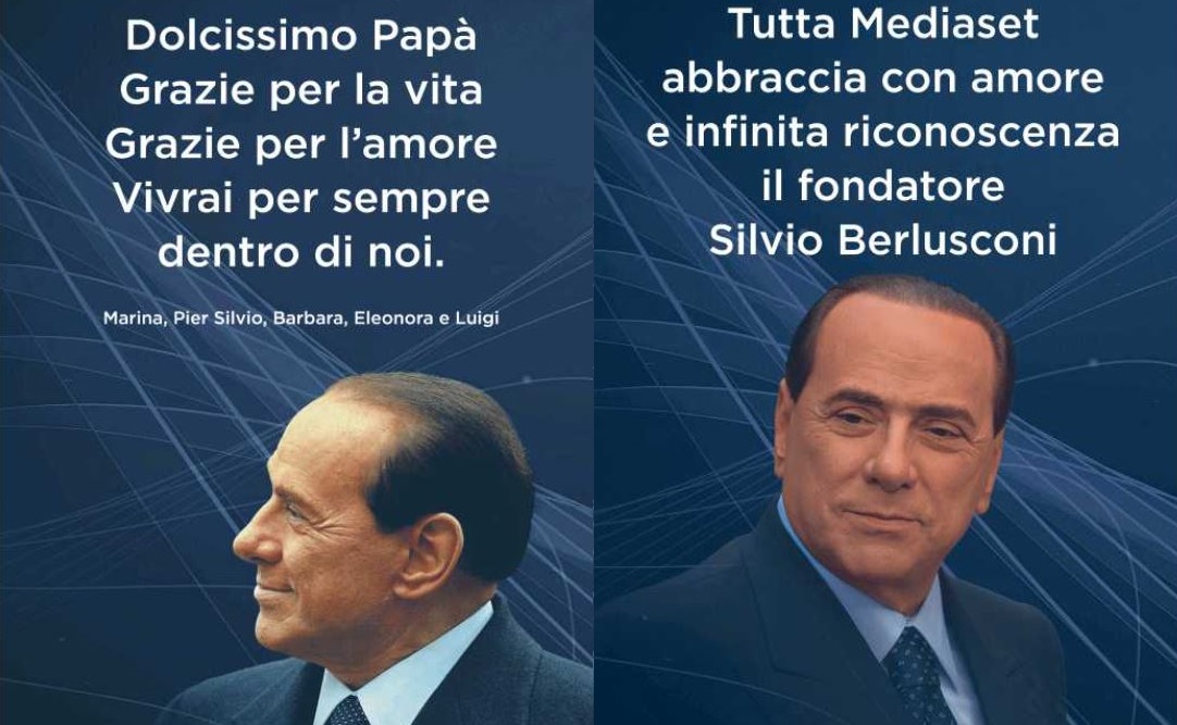 silvio berlusconi addio figli dipendenti giornali