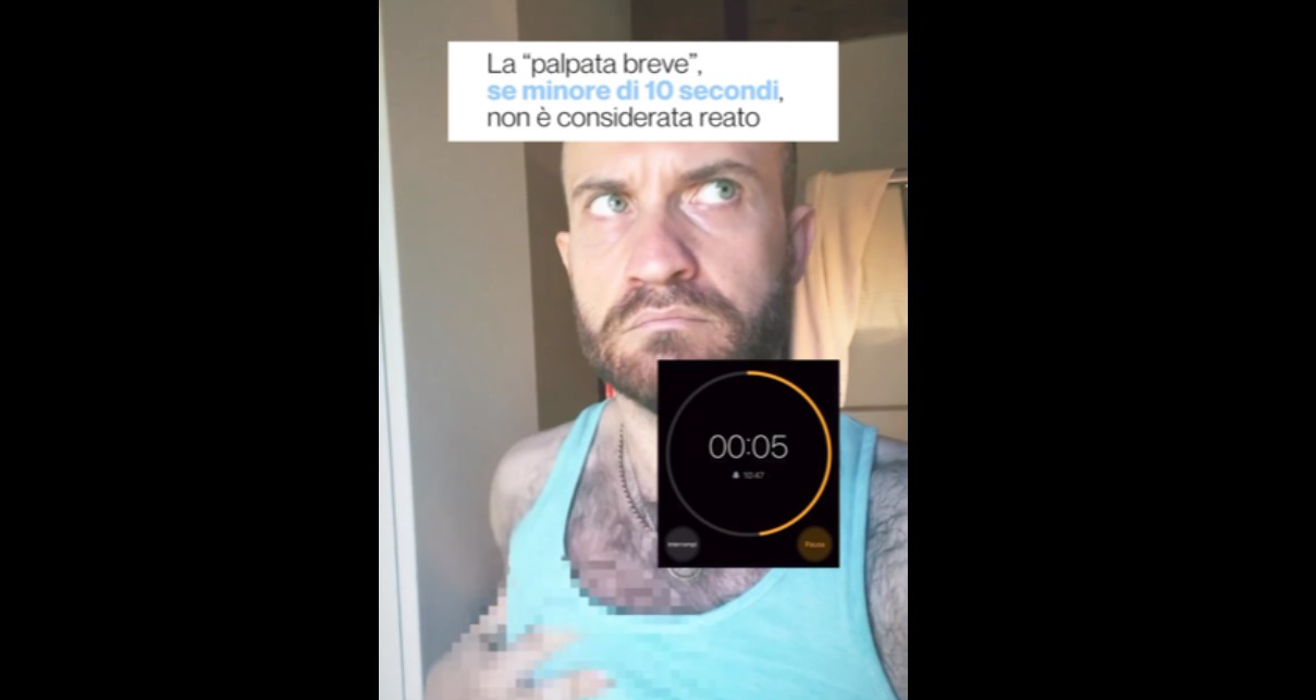 Quanto pesano 10 secondi? La reazione (cronometrata) dei social sul caso del bidello assolto per la «palpata breve» alla studentessa – Il video