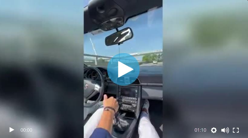 Il manager della Milano Serravalle dopo il video in Porsche a 150 km l’ora: «Mio nipote mi ha chiesto di fargli sentire l’auto, mi scuso»