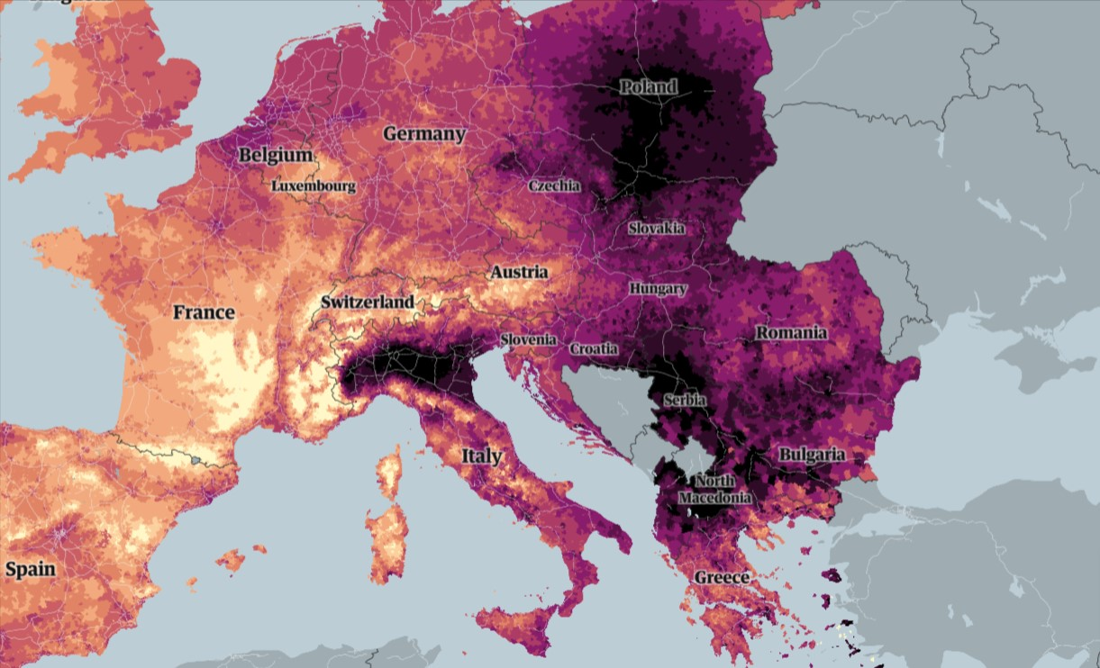 Inquinamento atmosferico, in Europa «è una crisi di salute pubblica». E in Italia ancora peggio – L’inchiesta del Guardian