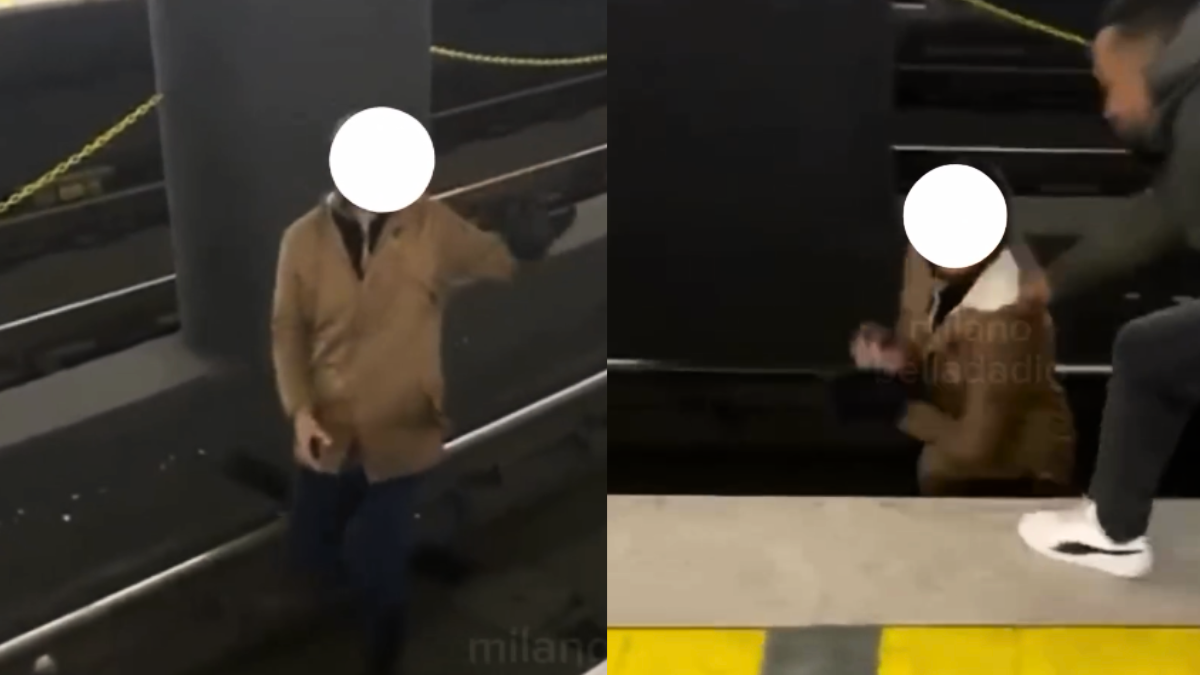 Paura a Milano, si cala tra i binari della metro dopo essere stato trovato senza biglietto: salvato da un passeggero – Il video