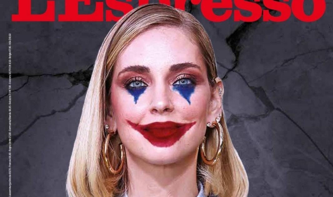 Chiara Ferragni come Joker nella copertina de L’Espresso Boom di ...