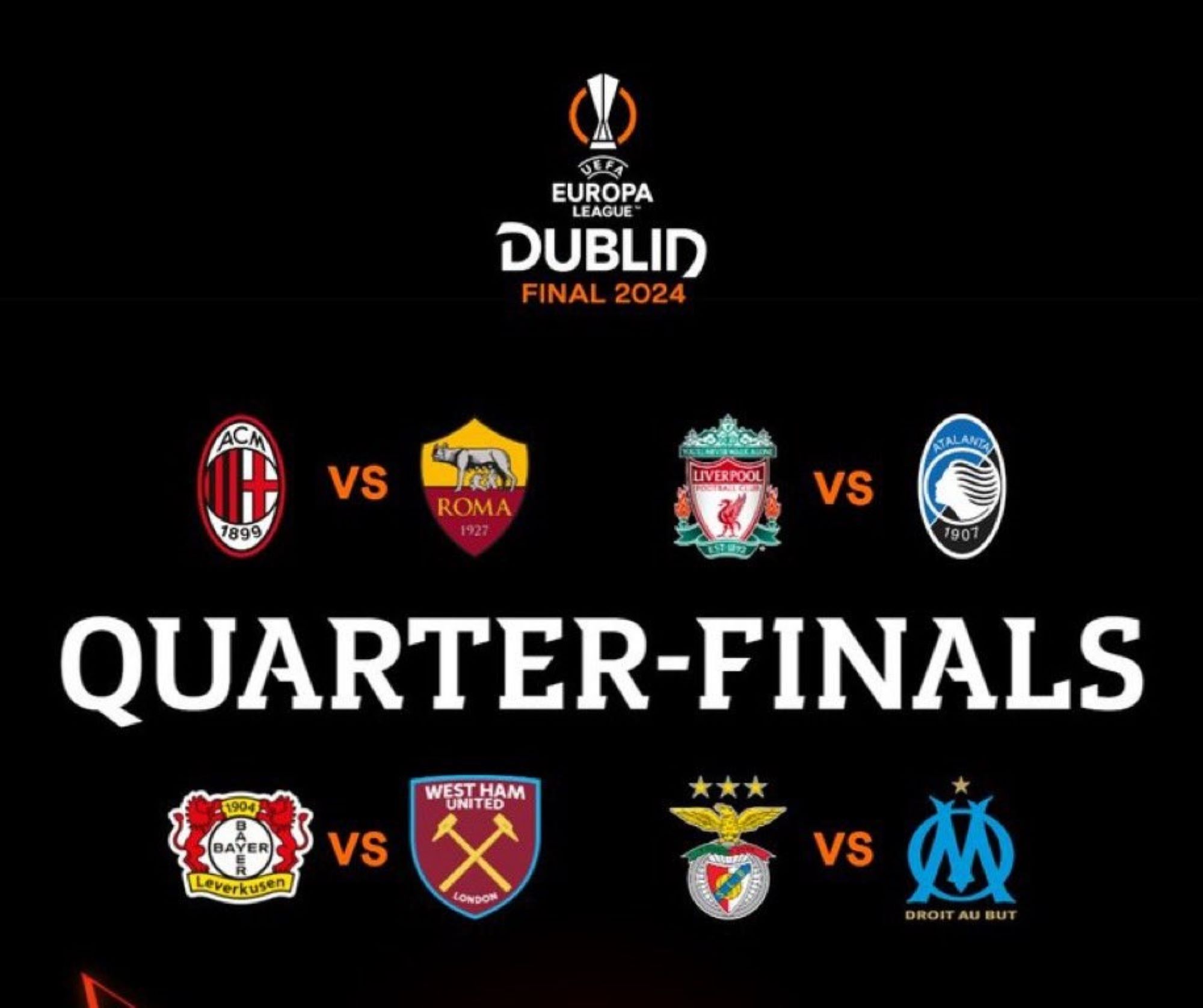 Sorteggi Europa League: derby italiano Milan-Roma, mentre l’Atalanta pesca il temuto Liverpool