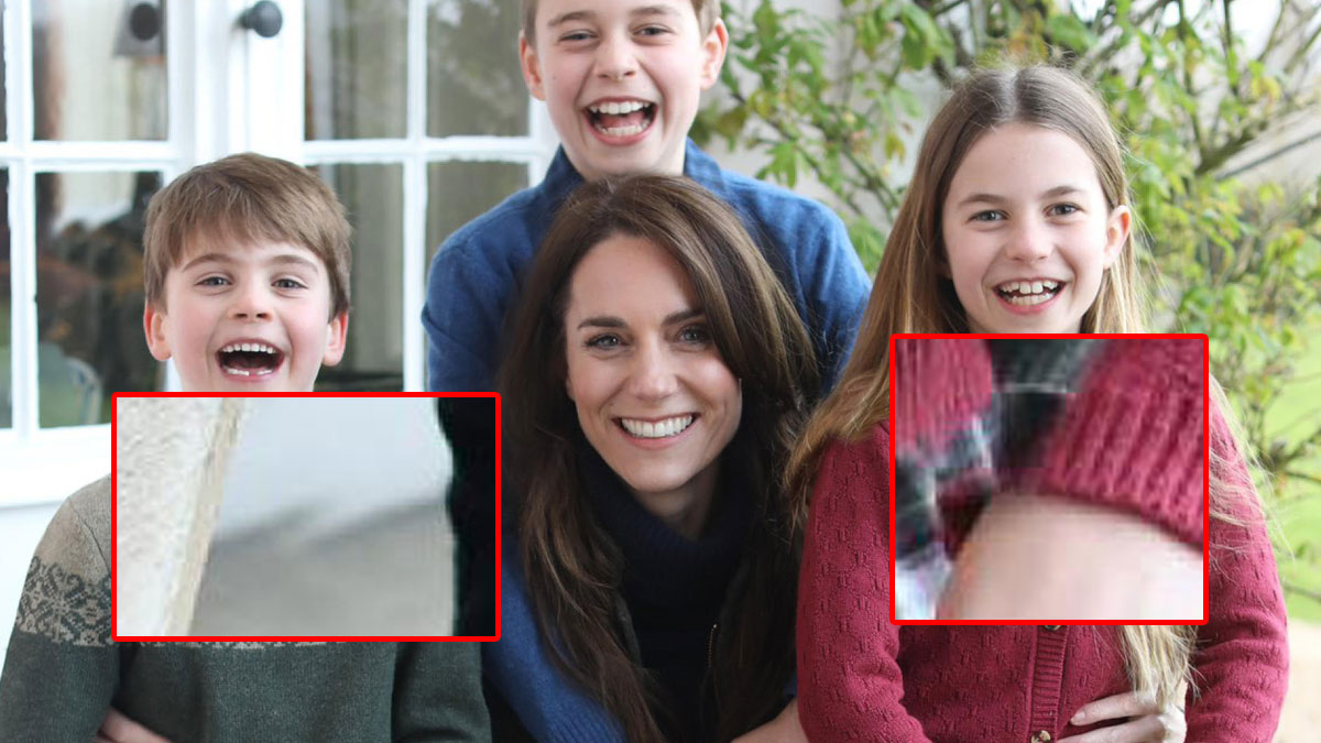 Ecco perché la foto di Kate Middleton con i figli risulta manipolata