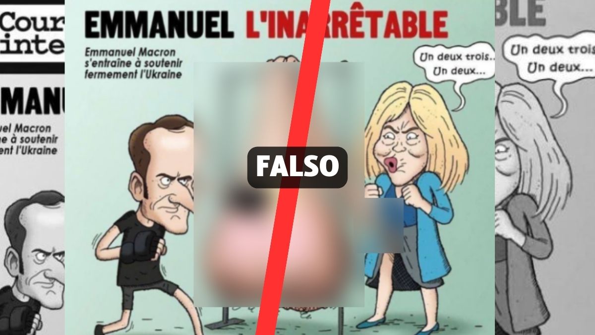 Ecco perché questa vignetta su Macron e Brigitte è falsa e non è opera di un settimanale francese