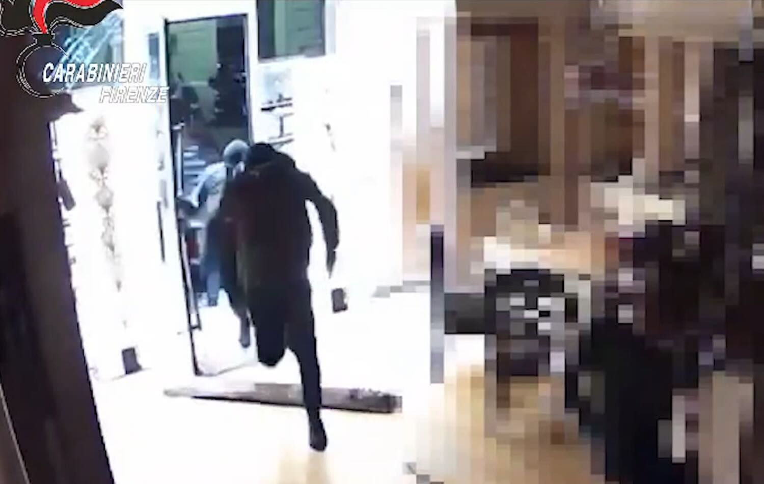 Sfondano le vetrine di un negozio con una 500 e rubano 50mila euro di occhiali: beccati in aeroporto a Pisa – Il video