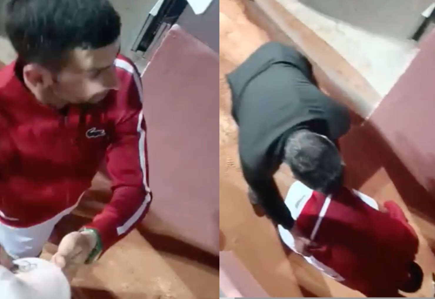 Djokovic ferito alla testa da una borraccia, l’incidente agli Internazionali di Roma: cosa è successo – Il video