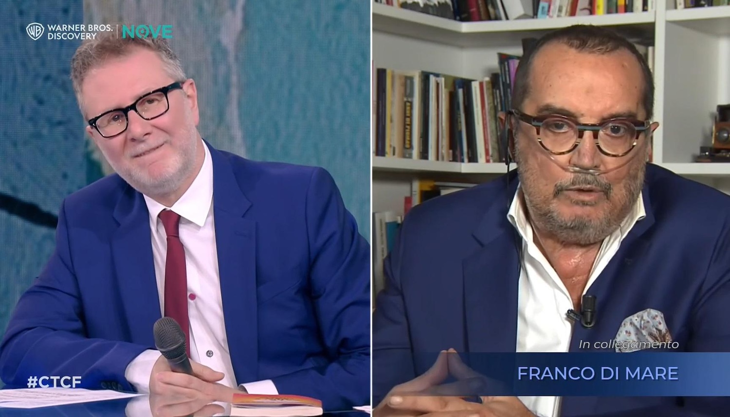 Fabio Fazio con Franco Di Mare