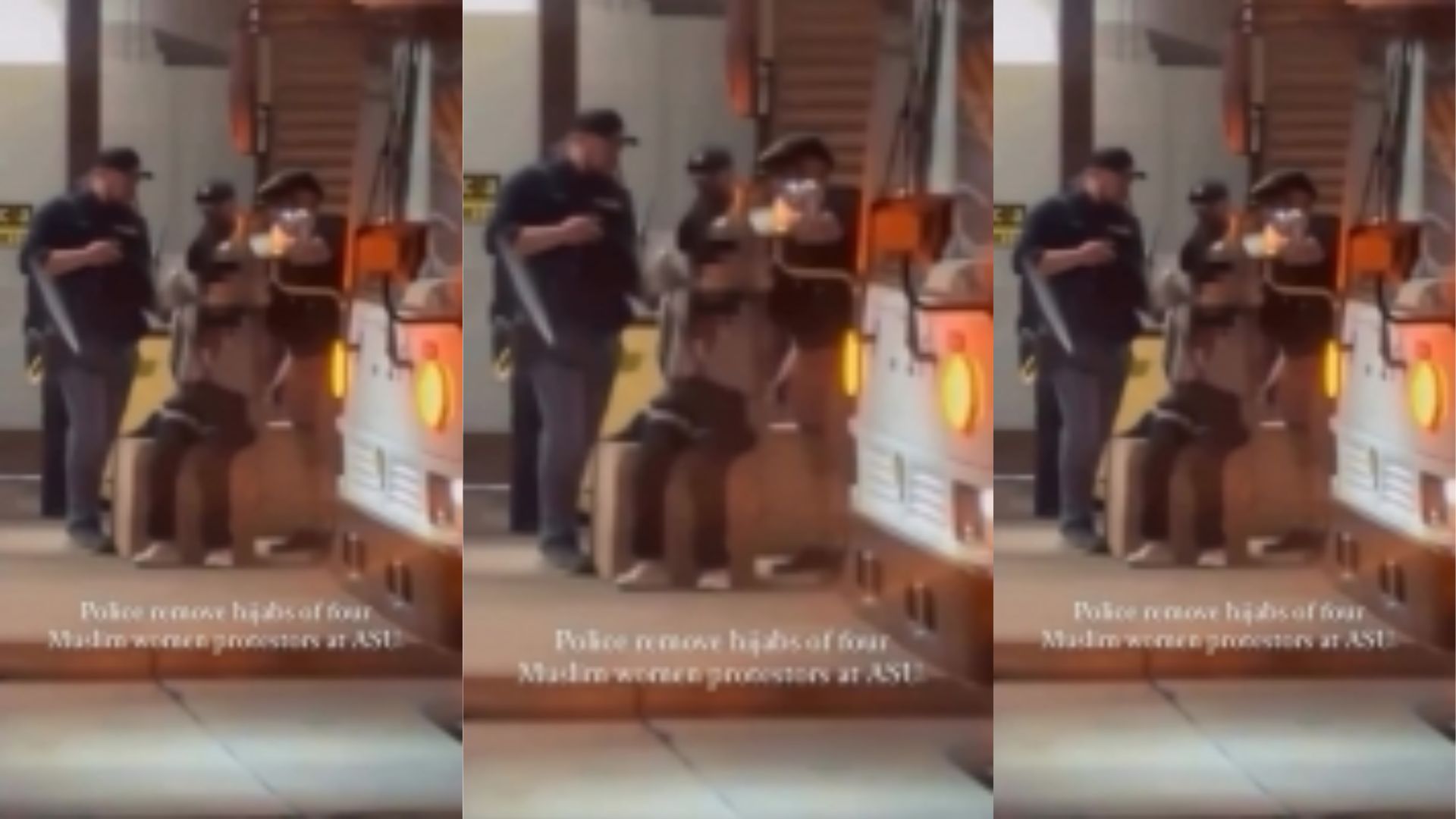 Proteste all’Università dell’Arizona, agenti circondano una donna e le tolgono il velo – Il video