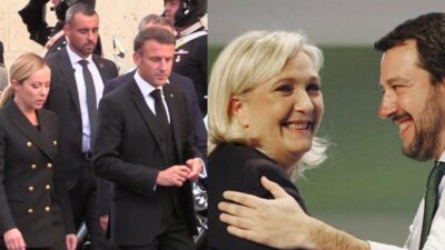 francia elezioni emmanuel macron giorgia meloni matteo salvini marine le pen