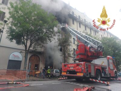 Incendio a Milano