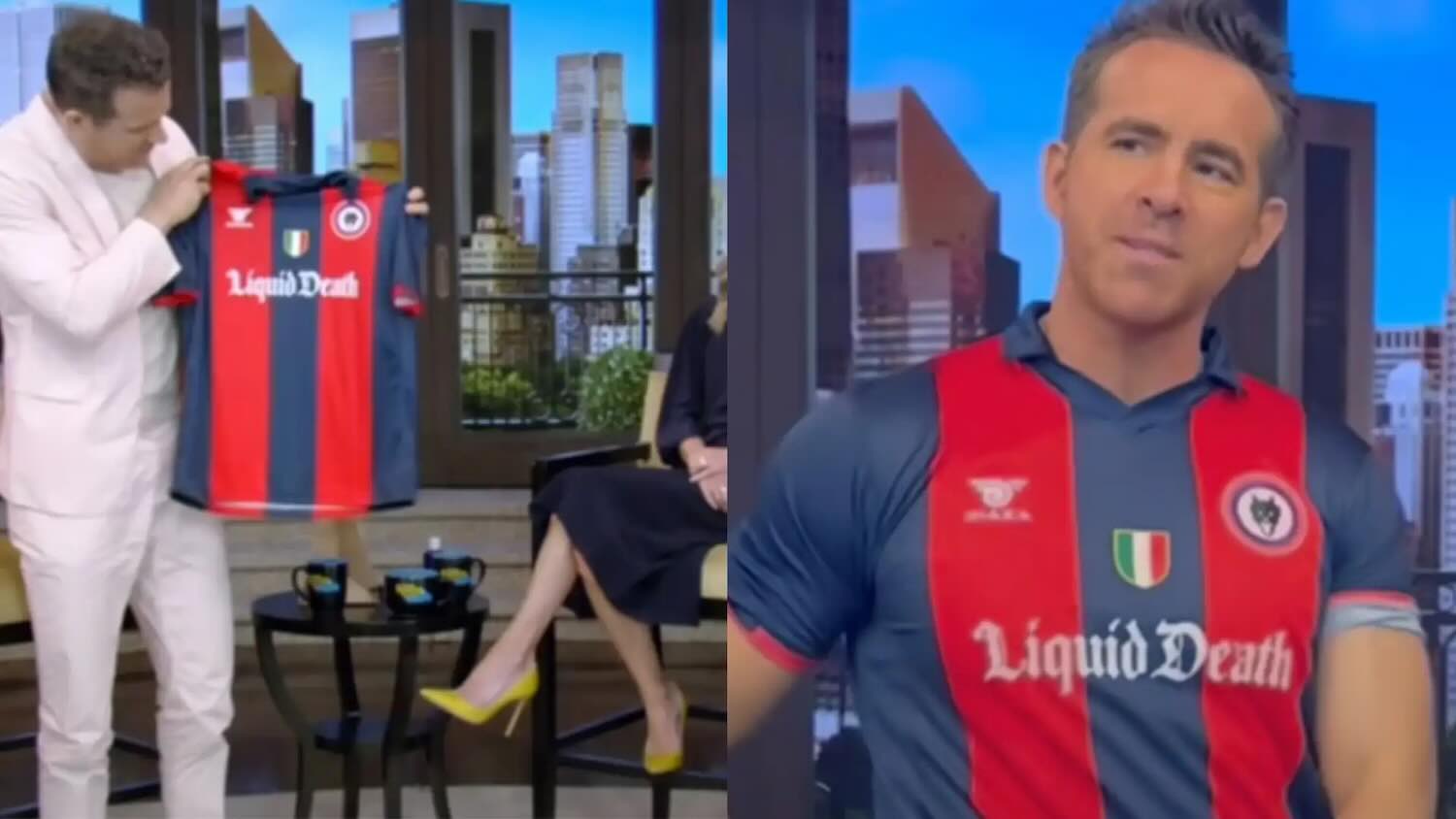 Ryan Reynolds con la maglia del Campobasso