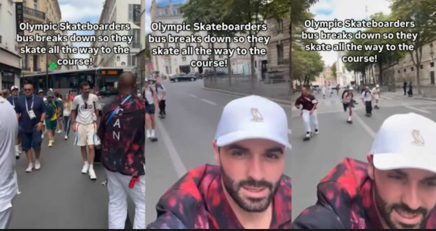 Squadra canadese di skate bloccata per il pullman rotto