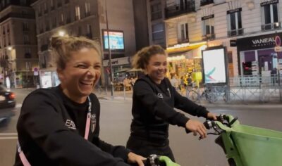 Errani e Paolini in bici