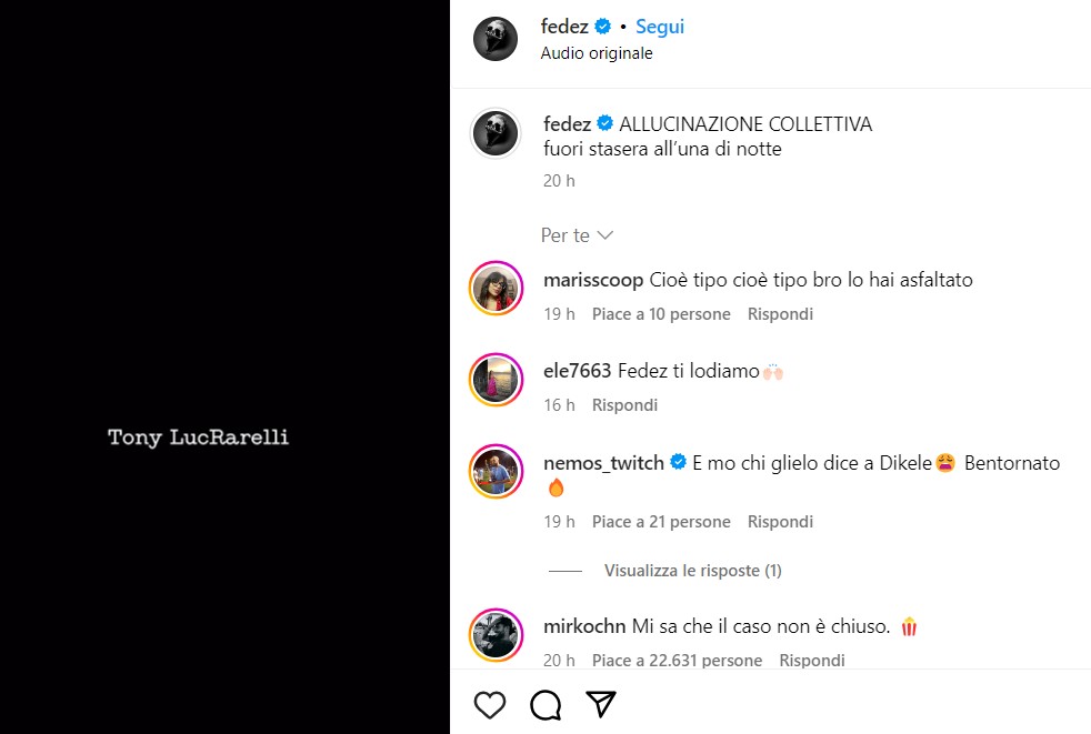 Fedez Tony Effe Selvaggia Lucarelli