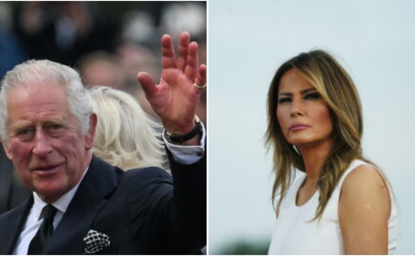 Melania Trump e Re Carlo III amici di penna