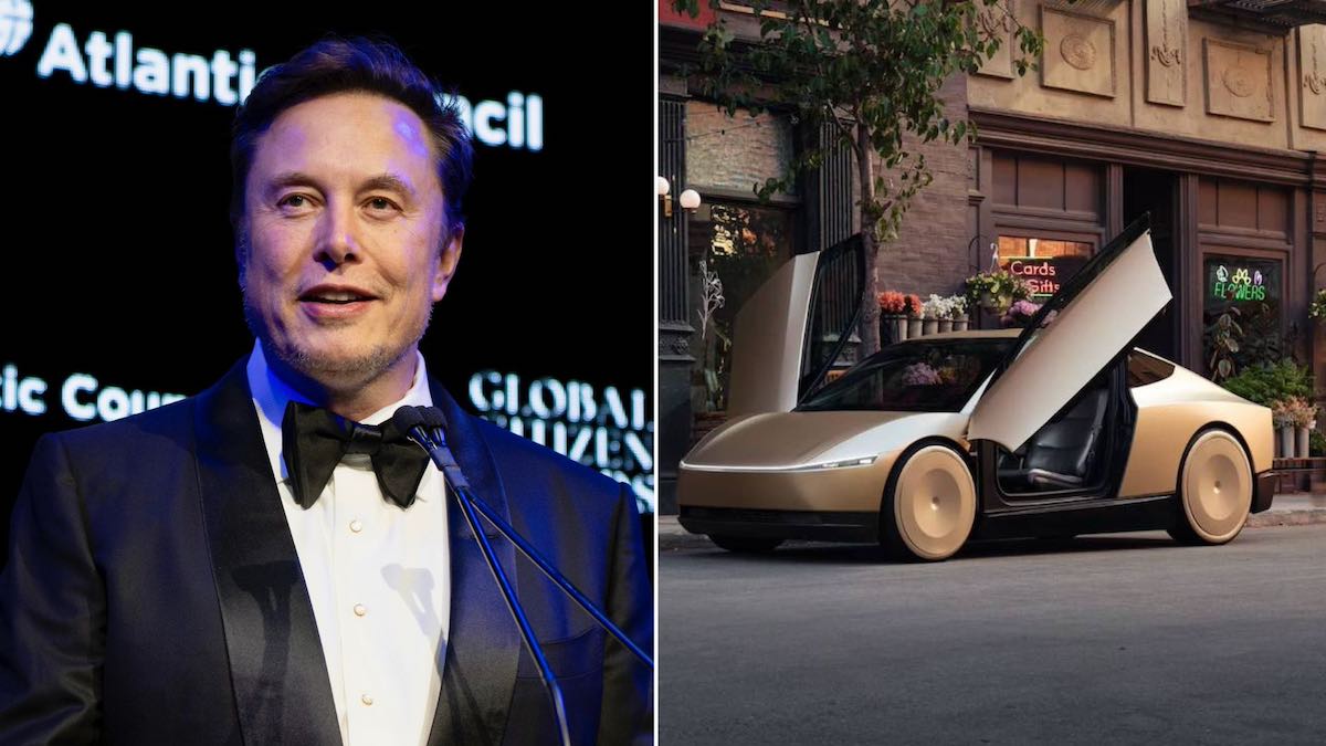 elon musk tesla cybercab taxi