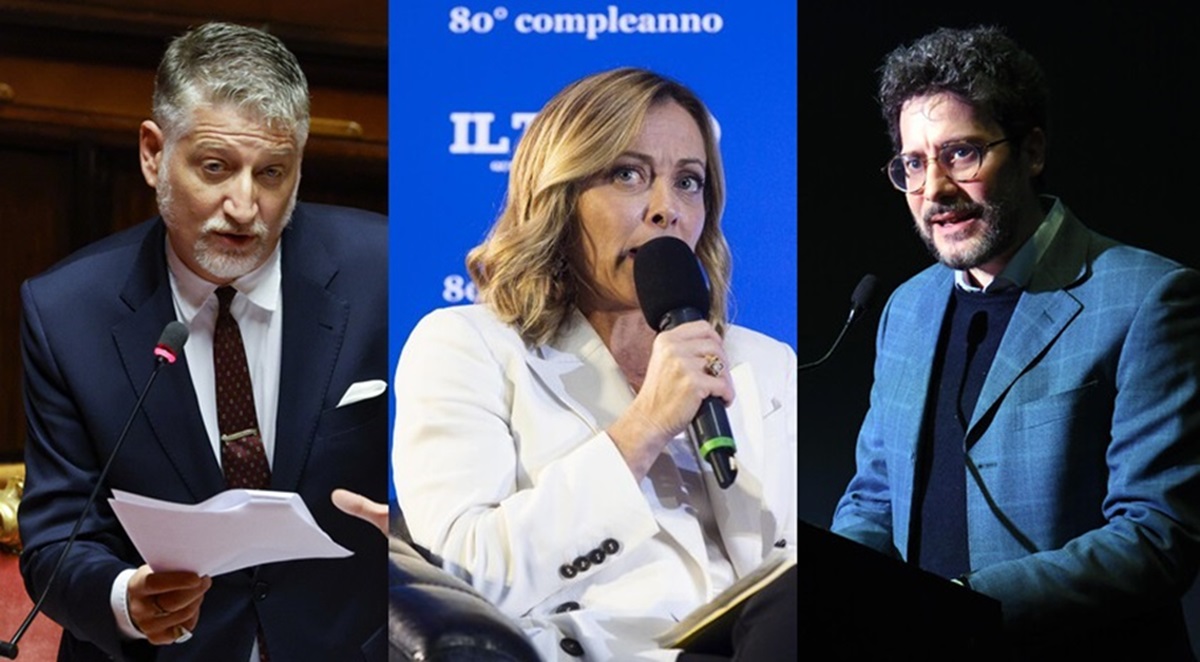 https://static.open.online/wp-content/uploads/2024/10/alessandro-giuli-dimissioni-francesco-spano-giorgia-meloni-fdi.jpg