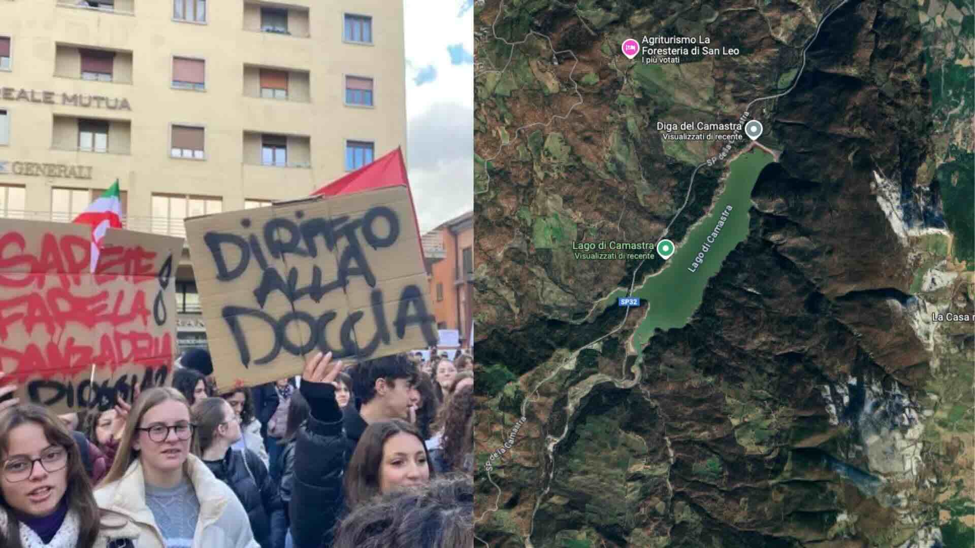 Crisi Idrica Basilicata Proteste Diga Camastra