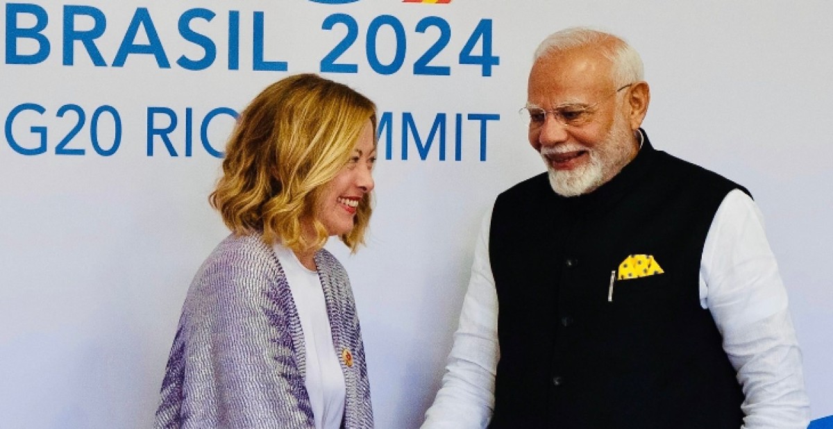 Meloni Modi G20 Brasile Melodi