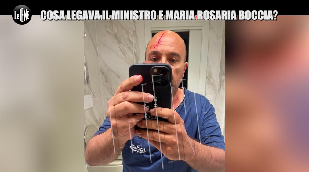 Foto Iene ministro Cultura Sangiuliano aggredito