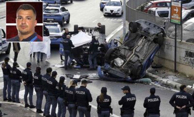 scontro volanti polizia amar kudin roma