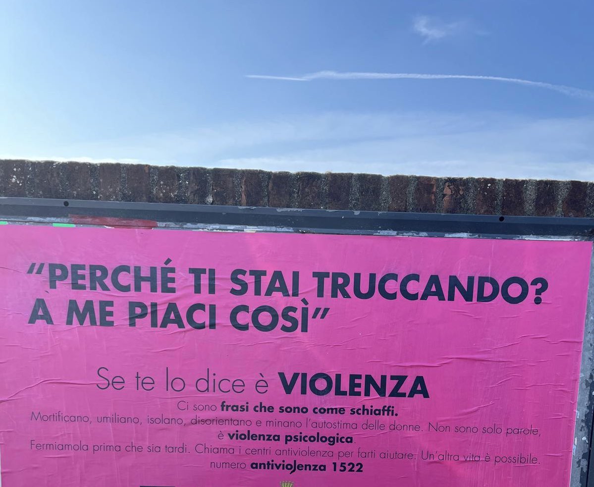 cartellone violenza sulle donne