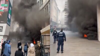 milano incendio corso vittorio emanuele duomo video