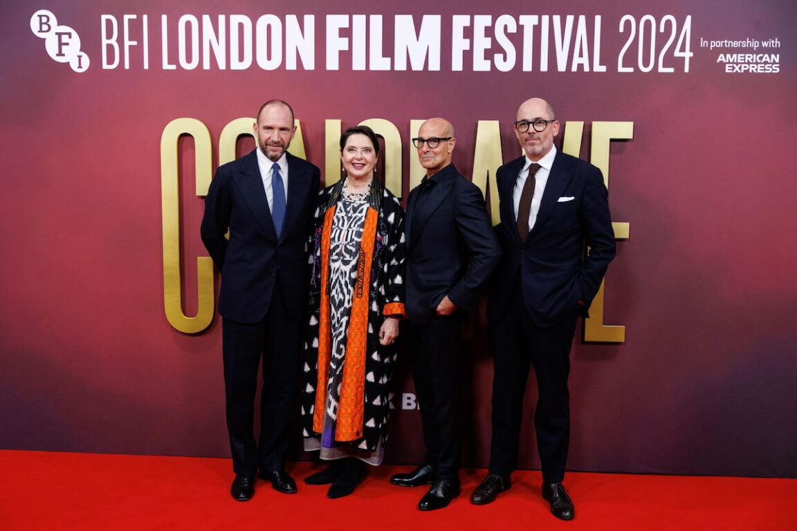 Ralph Fiennes Isabella Rossellini Stanley Tucci Edward Berger film Conclave 2024