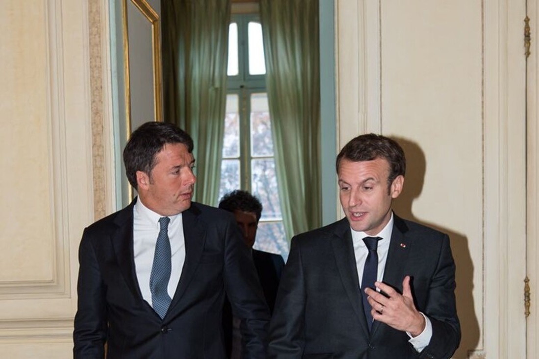 matteo renzi emmanuel macron