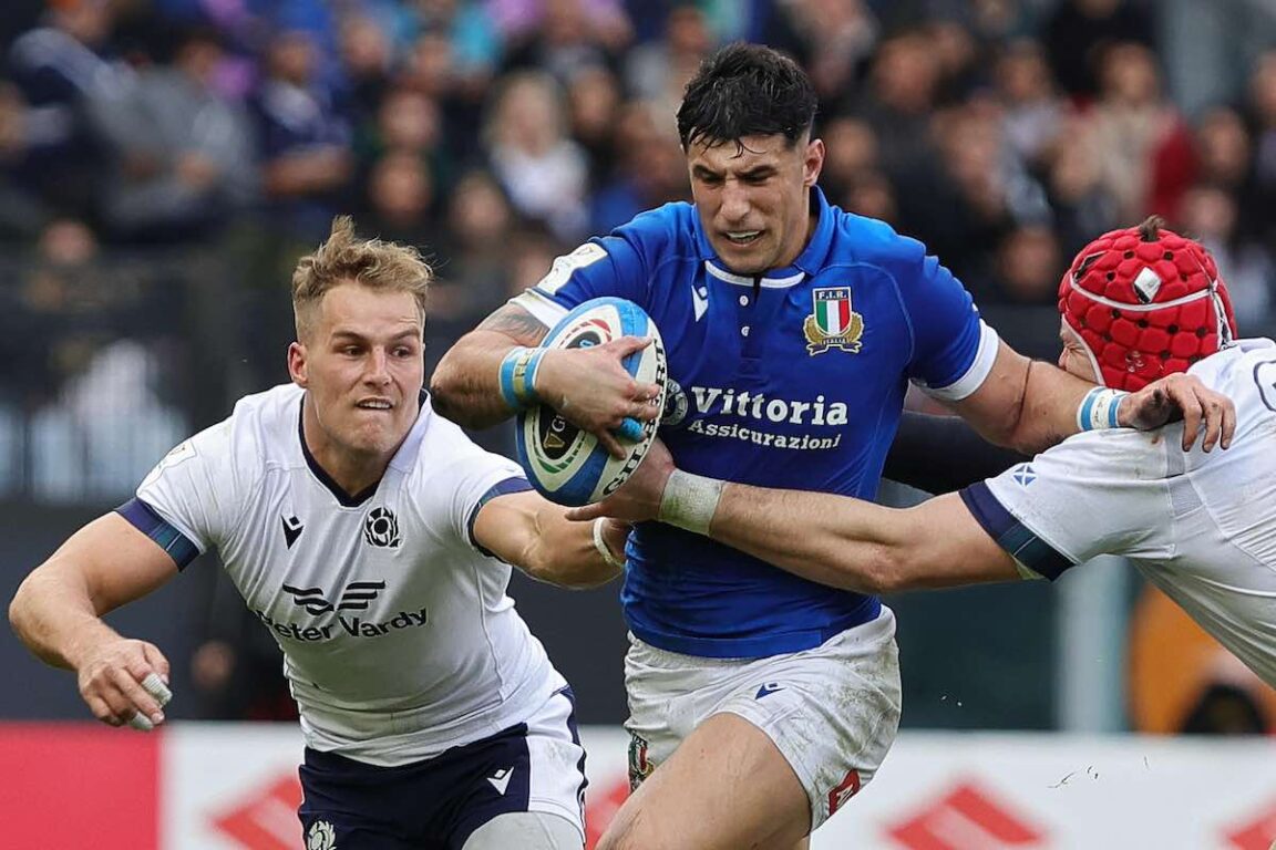 sei nazioni 2025 rugby italia scozia tommaso menoncello