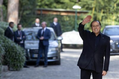 Silvio Berlusconi a Villa Grande