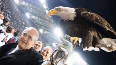 claudio lotito licenzia falconiere aquila lazio