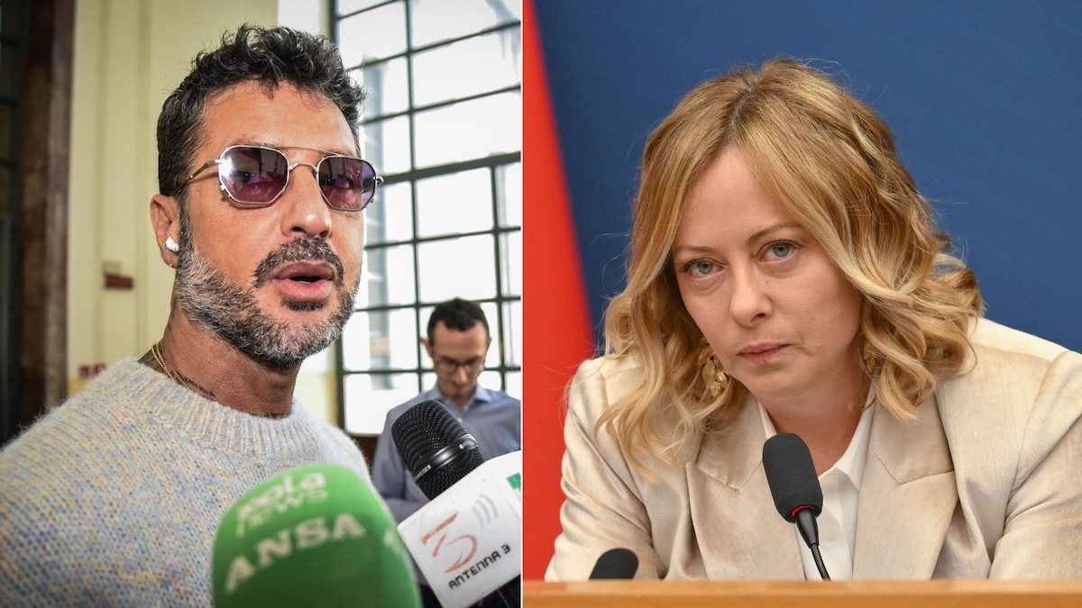 Fabrizio Corona e Giorgia Meloni