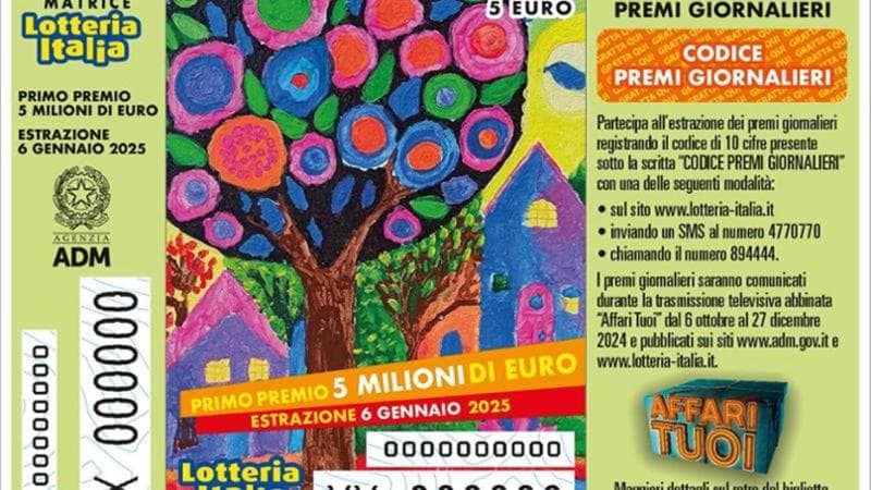 lotteria italia 2025 biglietti vincenti