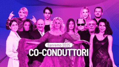 Gerry Scotti Bianca Balti Cattelan Malgioglio Frassica Mahmood