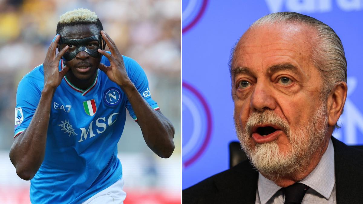 Aurelio De Laurentiis, falso in bilancio per gli acquisti di Osimhen e Manolas: chiesto processo. Il Napoli rischia la penalizzazione