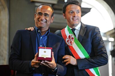 Carlo Conti e Matteo Renzi