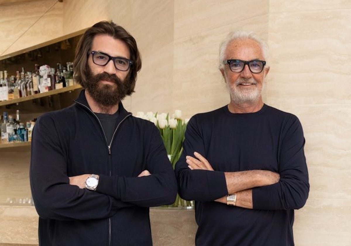 Leonardo Del Vecchio e Flavio Briatore