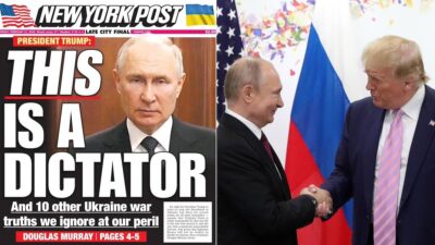 donald trump vladimir putin new york post copertina dittatore