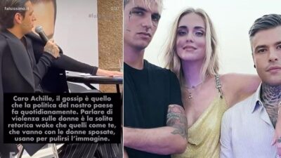 fabrizio corona achille lauro ferragni fedez violenza