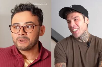 Fedez e Vagnato nel finto Corona