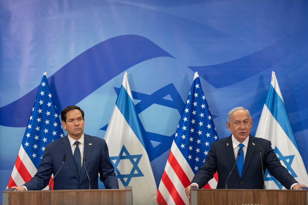 marco-rubio-benjamin-netanyahu gaza usa israele