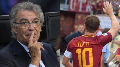 massimo moratti francesco totti inter roma rosella sensi