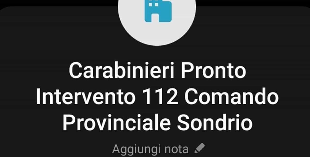 sondrio truffa telefono carabinieri