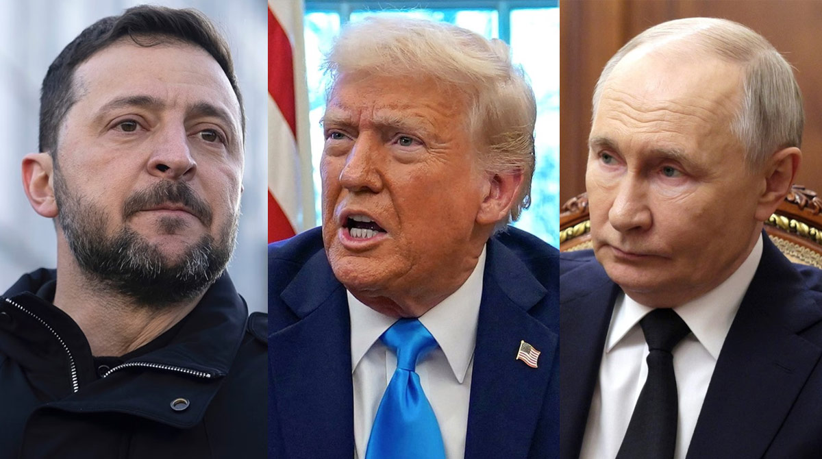 Donald Trump Putin Zelensky Fine Guerra