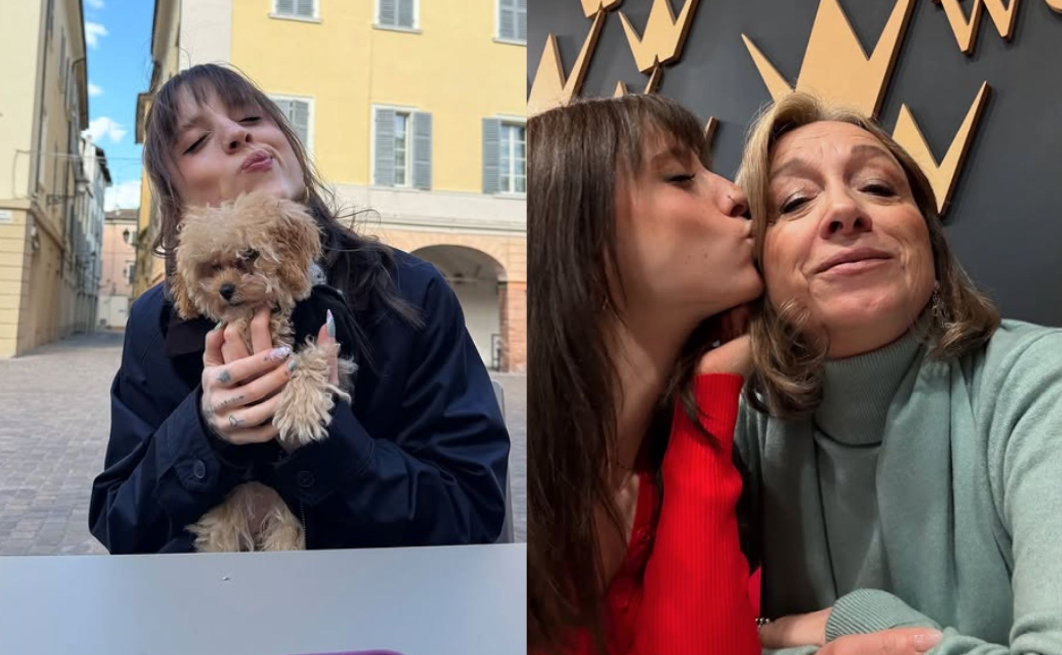 La foto con la mamma, il cagnolino, le perline: il ritorno di Angelina Mango sui social dopo mesi di silenzio