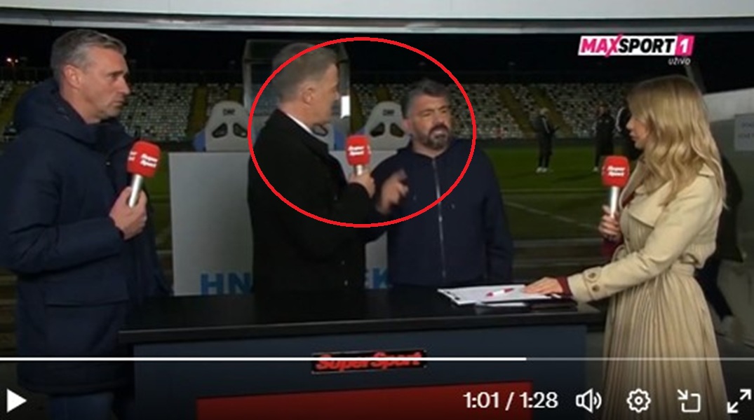 gattuso vs giocatore croazia tv