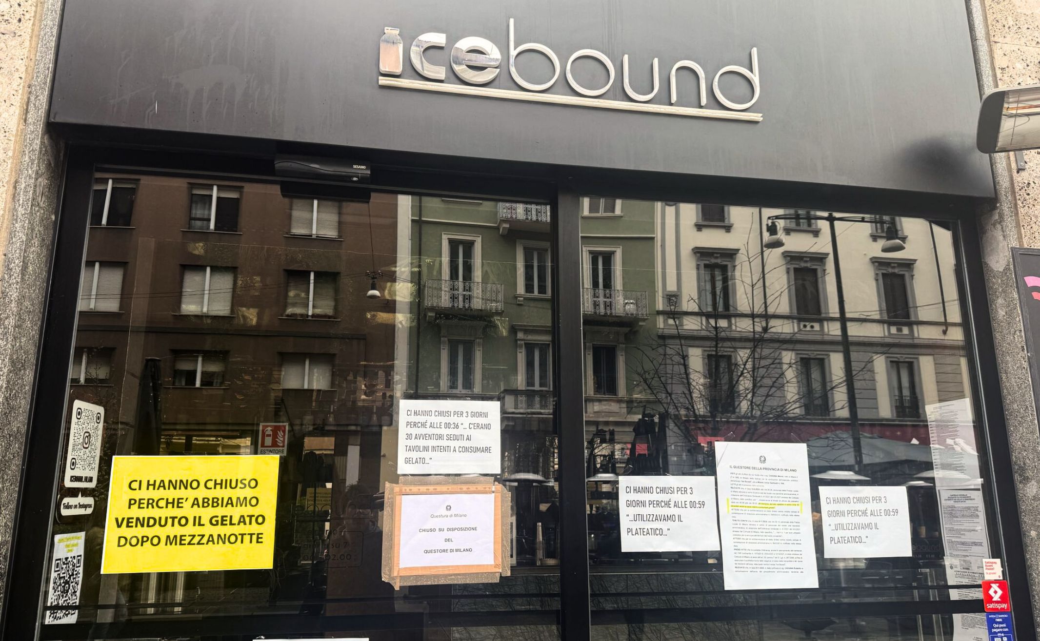 La gelateria di Milano chiusa per 3 giorni perché ha venduto il gelato troppo tardi. L’ultima beffa: «Trattati come criminali»