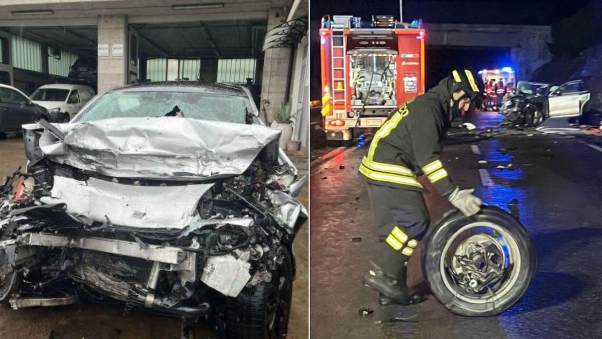 Bergamo, frontale all’alba tra auto e tir: due 19enni morti sul colpo, altri due gravissimi